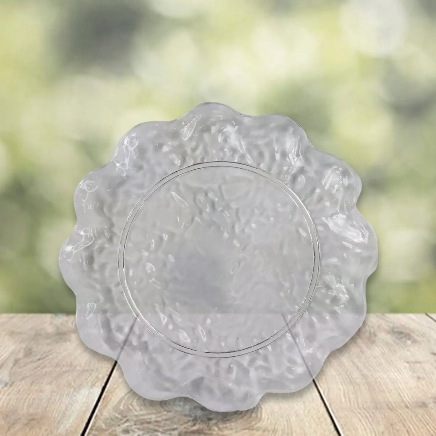 10 - Piece Plastic Dinner Plates Set – Floral Design Household Dish Trays - Chestore