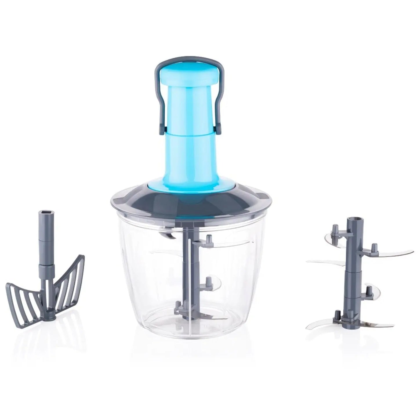 6 - Blade Manual Hand - Press Vegetable Chopper – 1100ml, Fast & Easy Chopping 🥕🔪✨ - Chestore