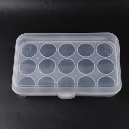 Plastic Egg Storage Container for Refrigerator – Holds 15 Eggs, 1 Piece - Chestore