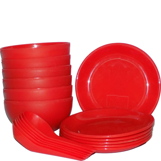 18 - Piece Soup Bowl Set with Spoons & Saucers – Elegant & Durable Dinnerware - Chestore