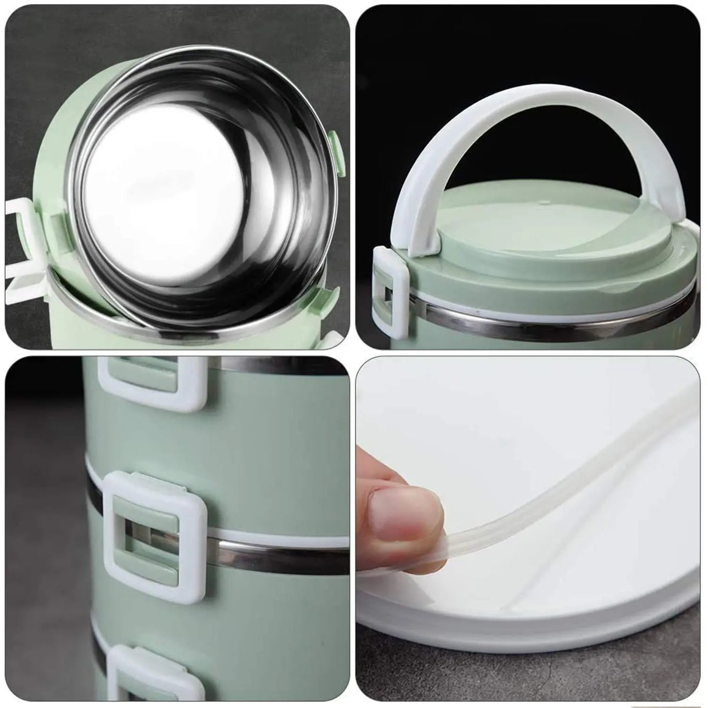 2 - Layer Stainless Steel Hot Lunch Box – Insulated & Durable - Chestore