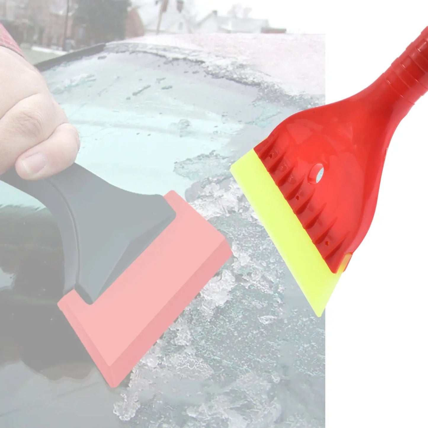 2 - in - 1 Ice Scraper & Snow Brush for Cars – 67cm Long with Comfortable Grip ❄️🚗🧹 - Chestore