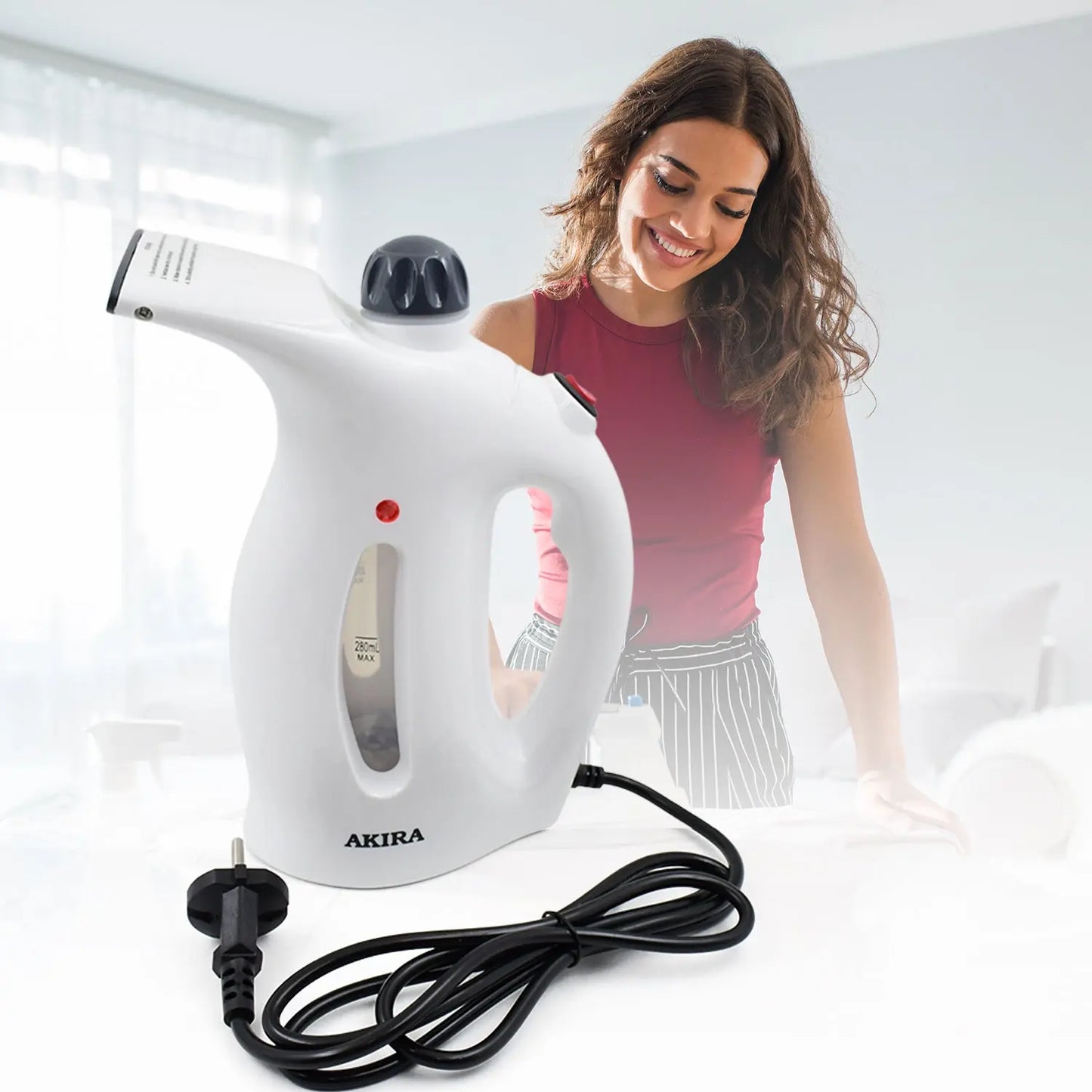 2 - in - 1 Portable Handheld Steamer – For Clothes & Facial Use | Quick Steam Technology - Chestore