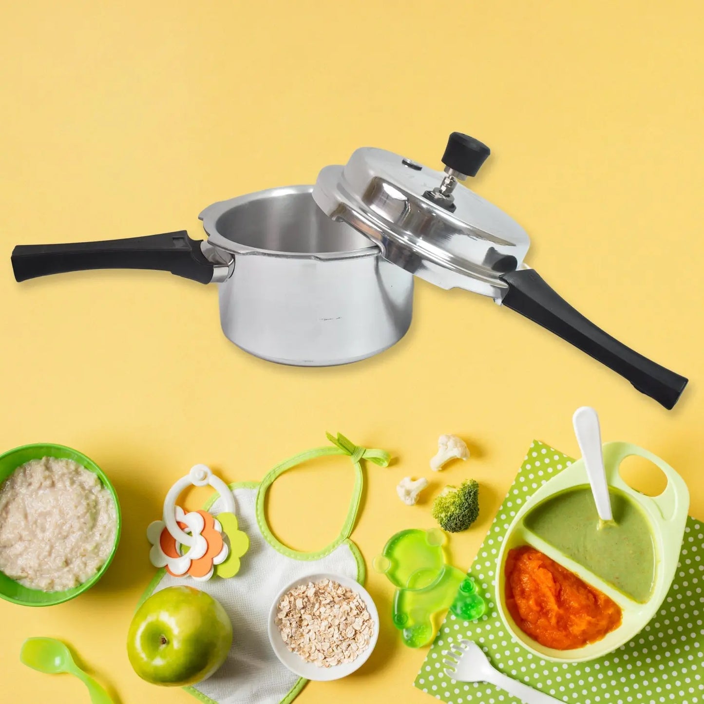 🍲 Aluminium Rays Pearl Pressure Cooker with Outer Lid – 2.5 Litres - Chestore