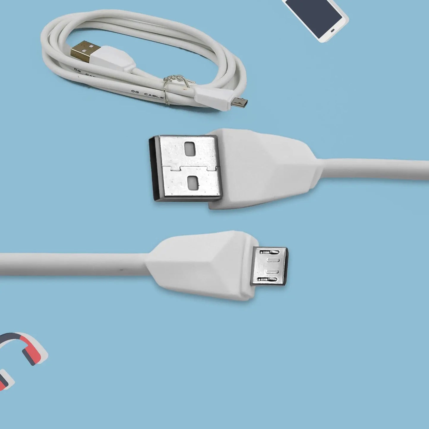 ⚡ 2A Fast Charging Micro USB Cable – 1000mm for Android - Chestore
