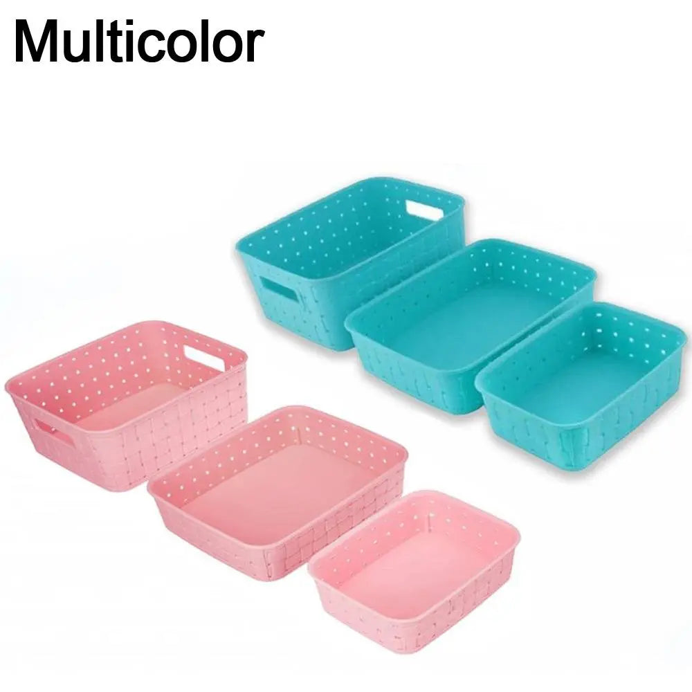 Multipurpose Smart Shelf Storage Basket Set (3 Pcs) – Durable & Space - Saving - Chestore
