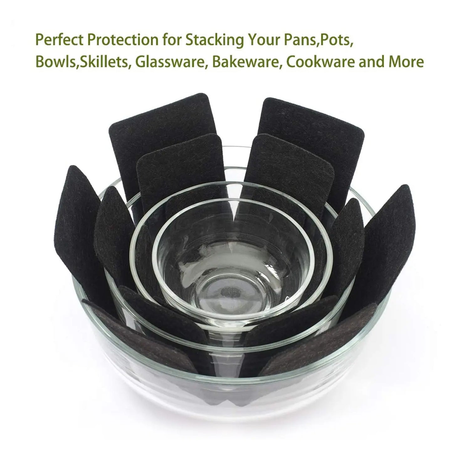 Pots & Pans Protectors – 3 - Piece Set, Different Sizes for Scratch - Free Storage 🍳✨ - Chestore