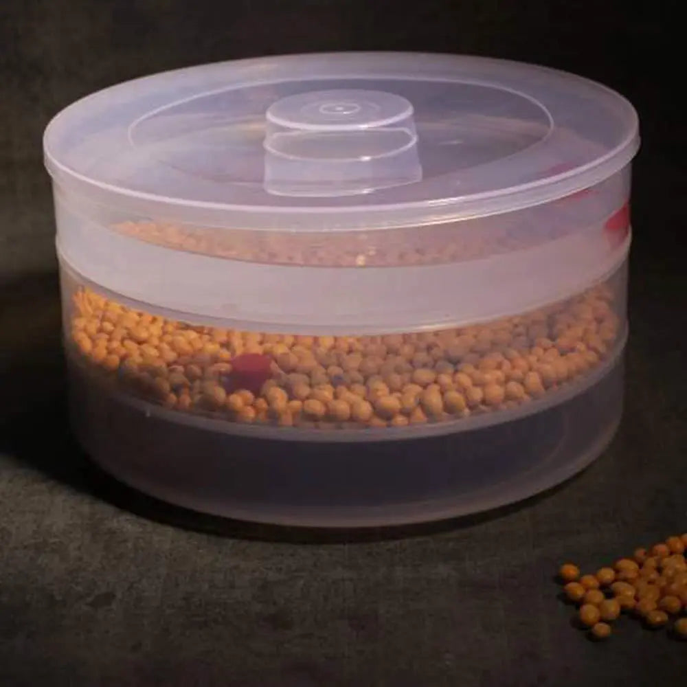 3 - Compartment Plastic Sprout Maker – Efficient Seed Sprouting for Home Use - Chestore