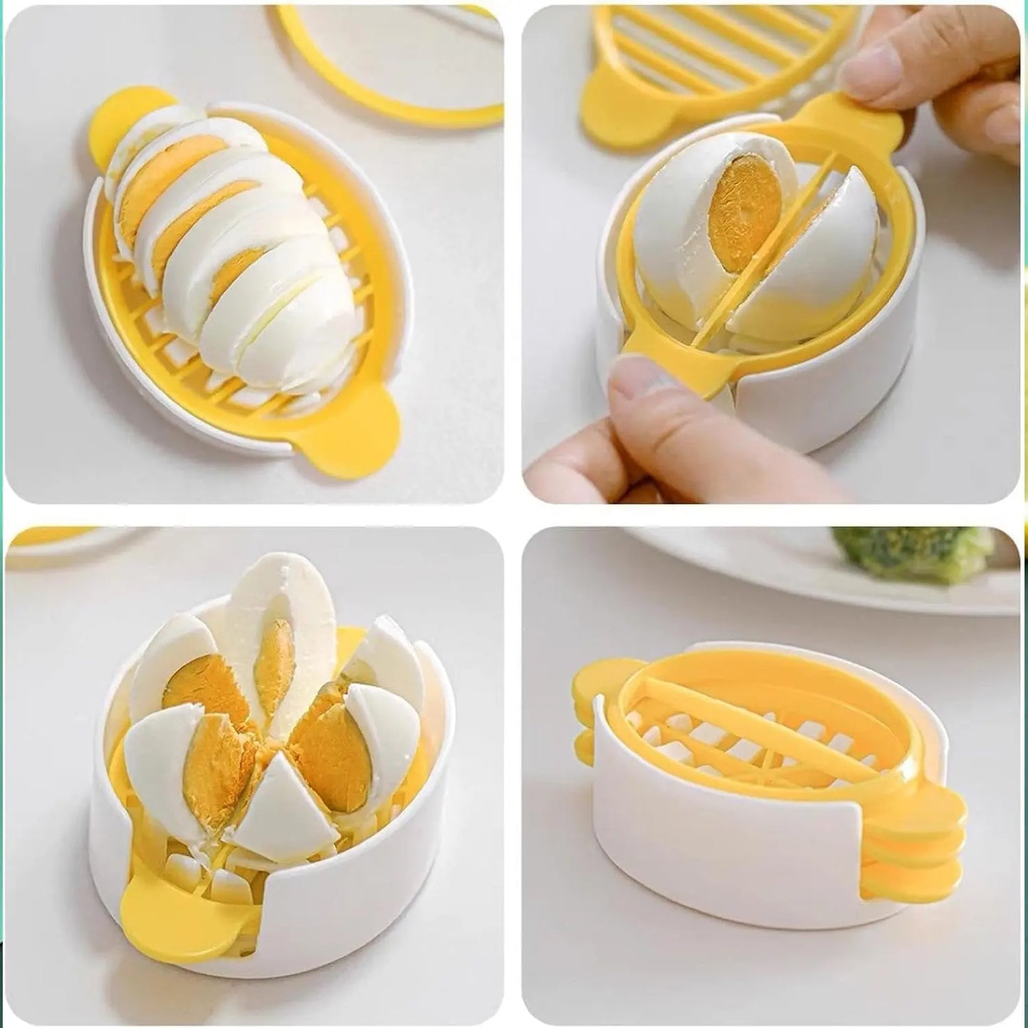 3 - in - 1 Egg Slicer | Boiled & Preserved Egg Slicer for Home & Restaurant Kitchen - Chestore