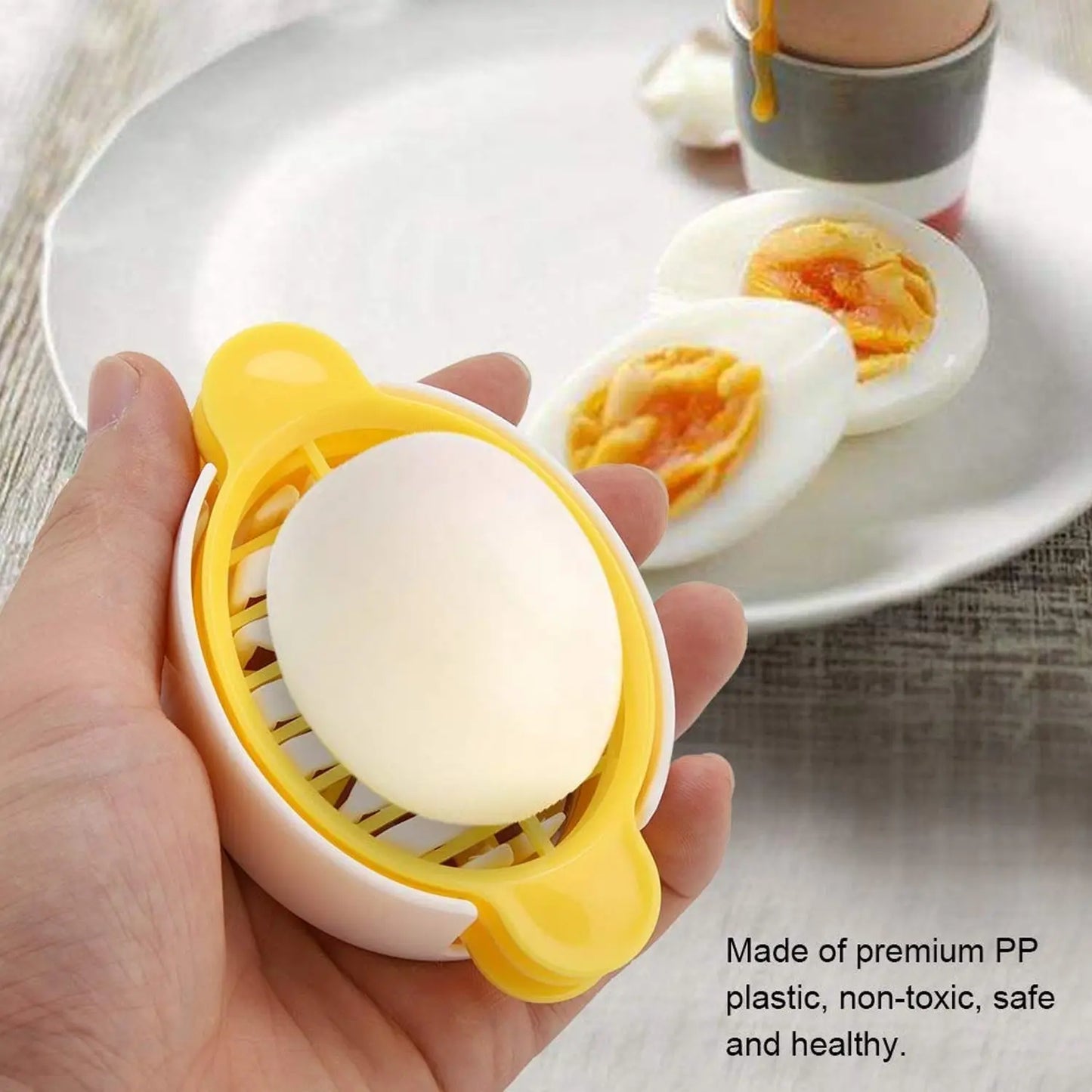 3 - in - 1 Egg Slicer | Boiled & Preserved Egg Slicer for Home & Restaurant Kitchen - Chestore