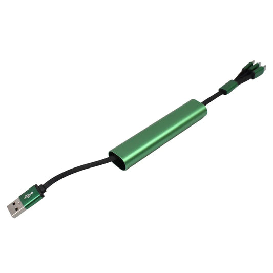 3 - in - 1 Extendable Charging Cable – Fast Charge & Data Transfer Cable for Type - C, Micro USB & Lightning - Chestore