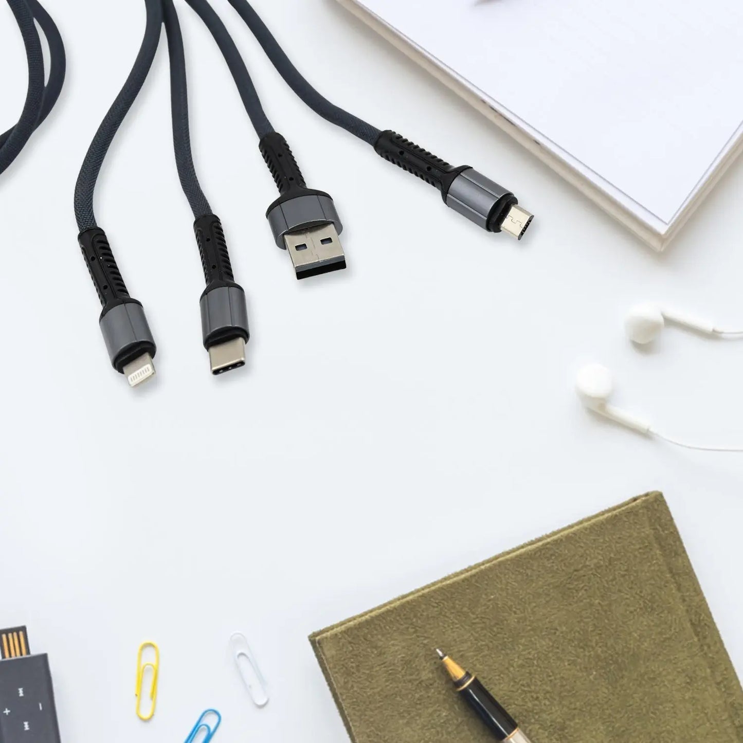 3 - in - 1 Multi Super Fast Charging Cable – 1200mm Universal Rapid Charge ⚡🔌 - Chestore