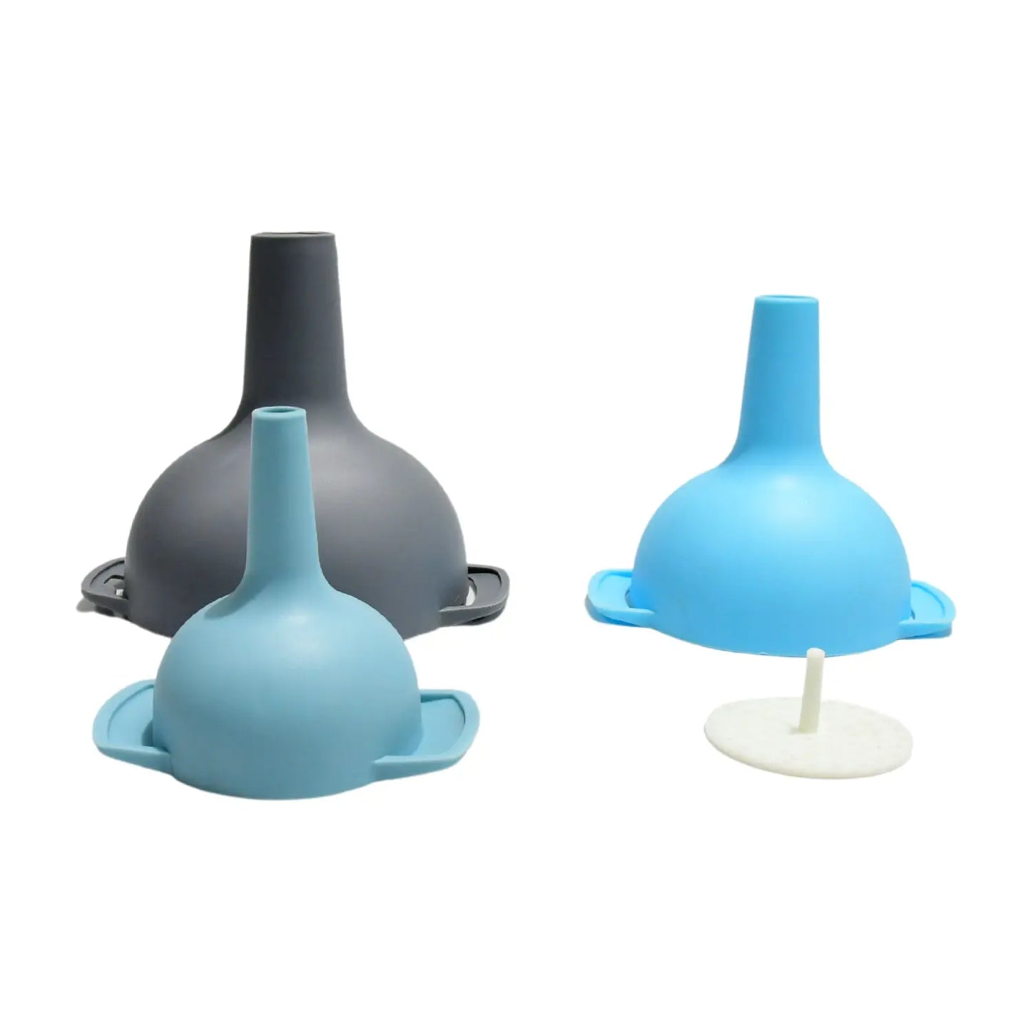 3 - in - 1 Kitchen Funnel Set – Food - Grade Plastic Funnels with Strainer for Liquids & Dry Ingredients - Chestore