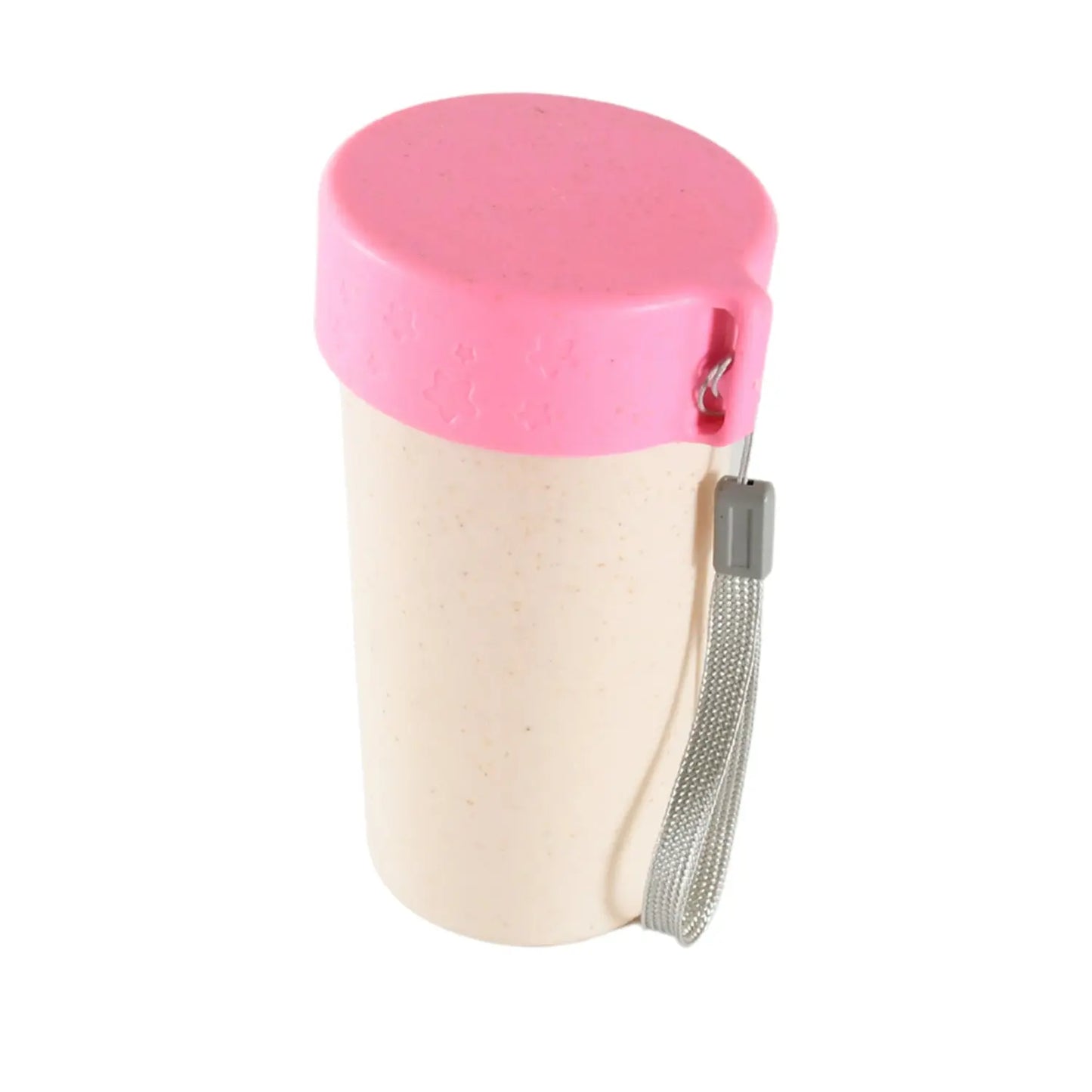 300ml Portable Travel Coffee Cup – Eco - Friendly Wheat Straw Mug with Lid - Chestore