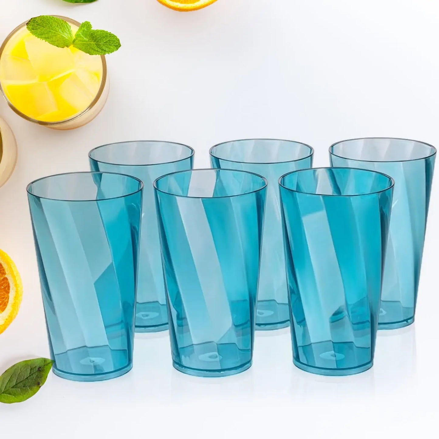 Premium 300ml Juice & Water Glass Set – Stylish Transparent Highball Glasses (Set of 6) - Chestore