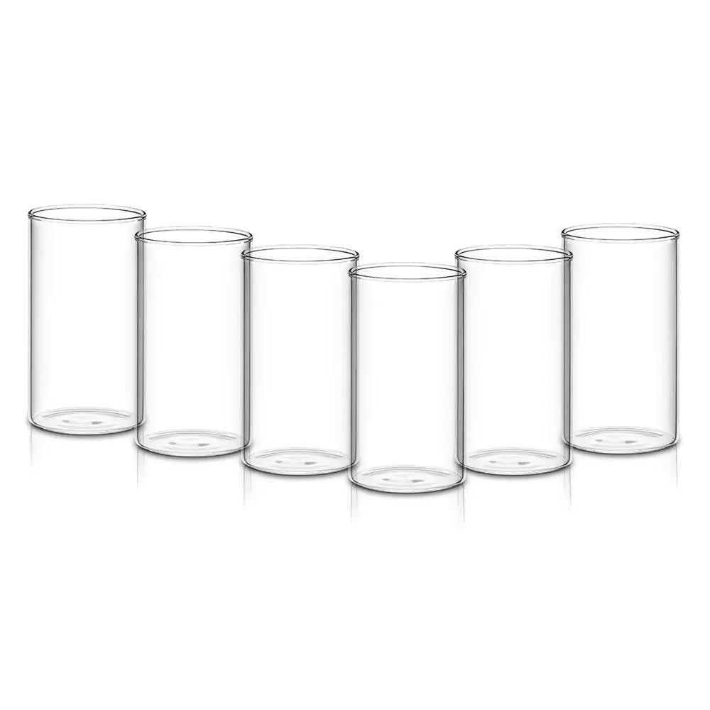 Heavy - Duty Unbreakable Transparent Plastic Glasses – 330ml (Set of 6) - Chestore