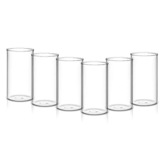 Heavy - Duty Unbreakable Transparent Plastic Glasses – 330ml (Set of 6) - Chestore