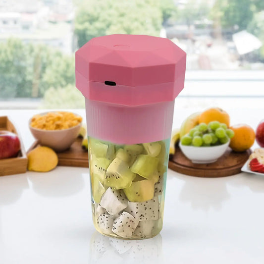 Portable Multifunctional Electric Juicer Cup | 6 - Blade USB Juice Maker (350ml) - Chestore