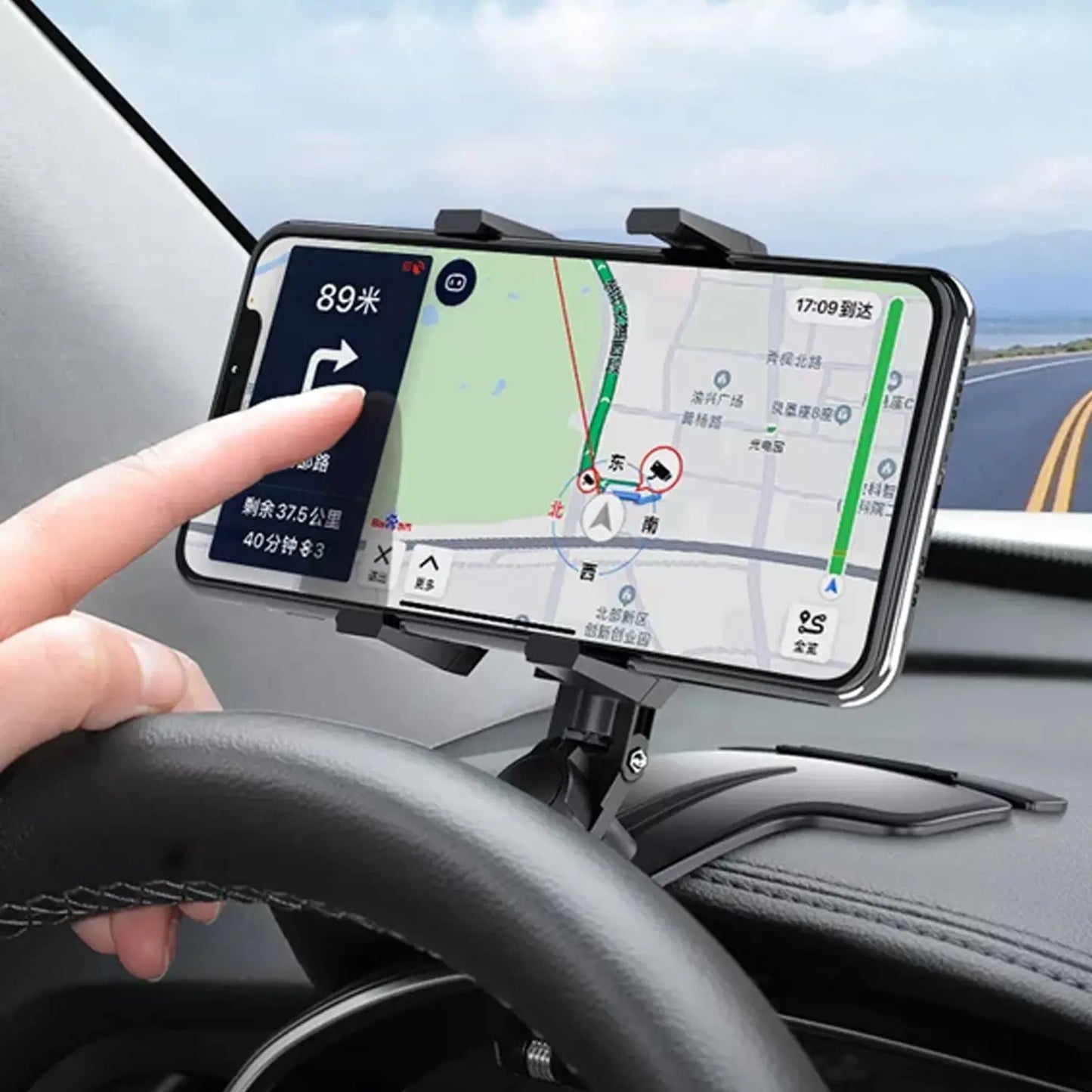 360° Car Mobile Phone Holder Mount Stand – One - Hand Operation for Dashboard 🚗📱 - Chestore