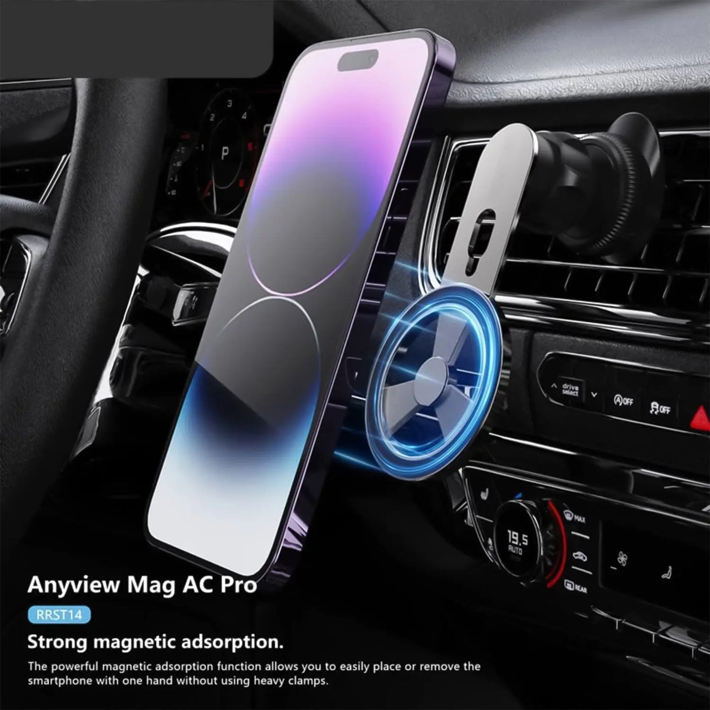 360° Rotatable Foldable Air Vent Magnetic Phone Holder – Secure & Convenient - Chestore