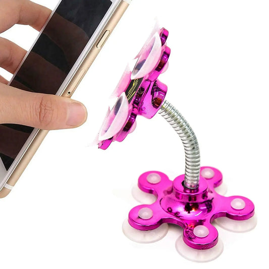 360° Rotatable Phone Holder with Double - Sided Suction Cup - Multi - Function Mobile Stand - Chestore