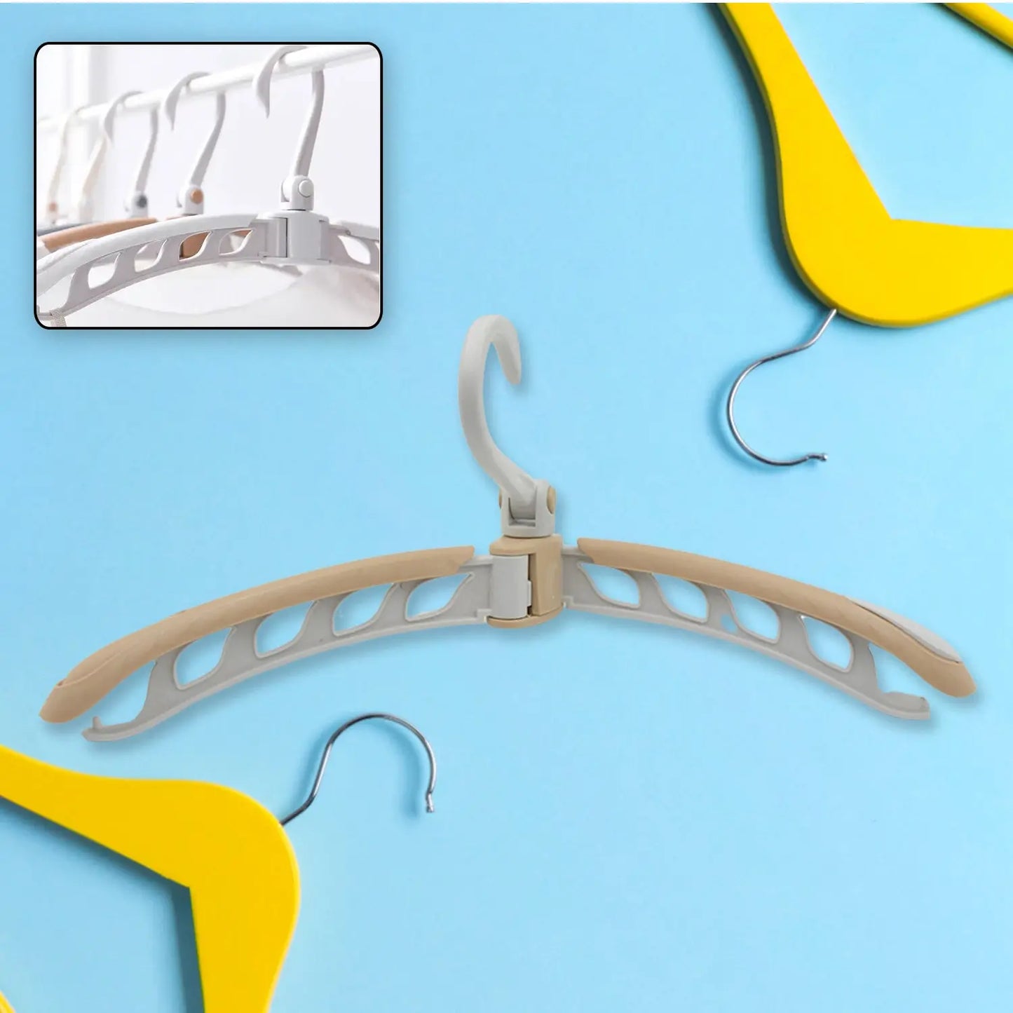 Portable 360° Rotating Folding Clothes Hanger – Travel - Friendly & Adjustable - Chestore