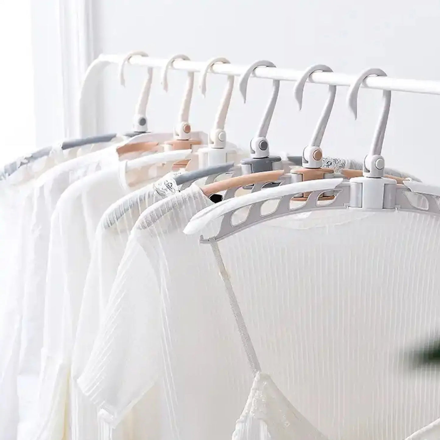 Portable 360° Rotating Folding Clothes Hanger – Travel - Friendly & Adjustable - Chestore