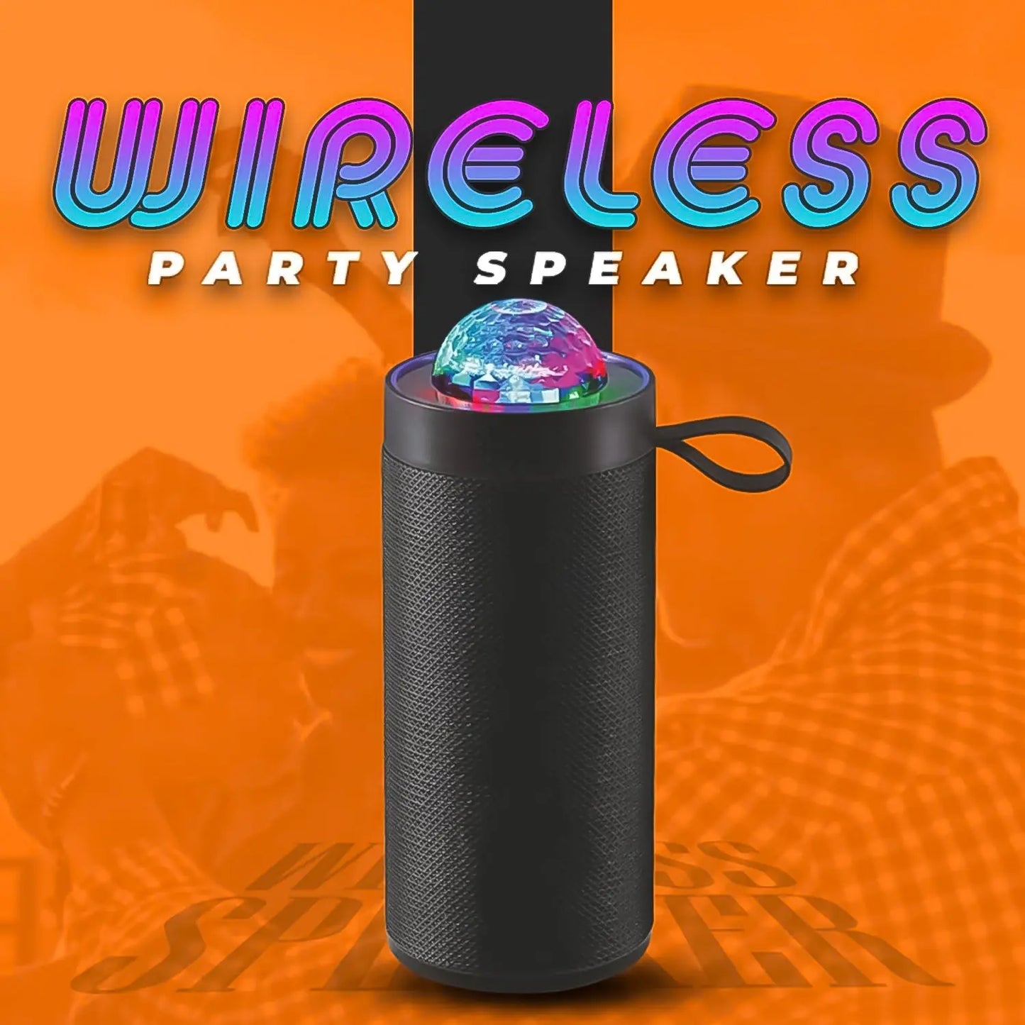 3d Disco Light Sound Bluetooth Speaker (1 Pc) - Chestore