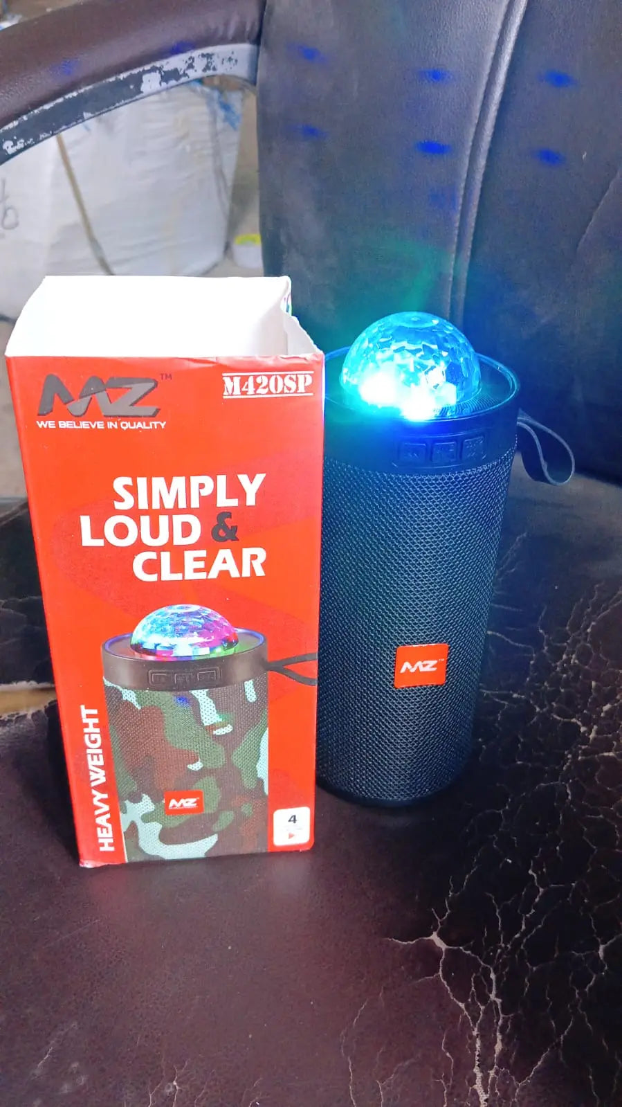 3d Disco Light Sound Bluetooth Speaker (1 Pc) - Chestore