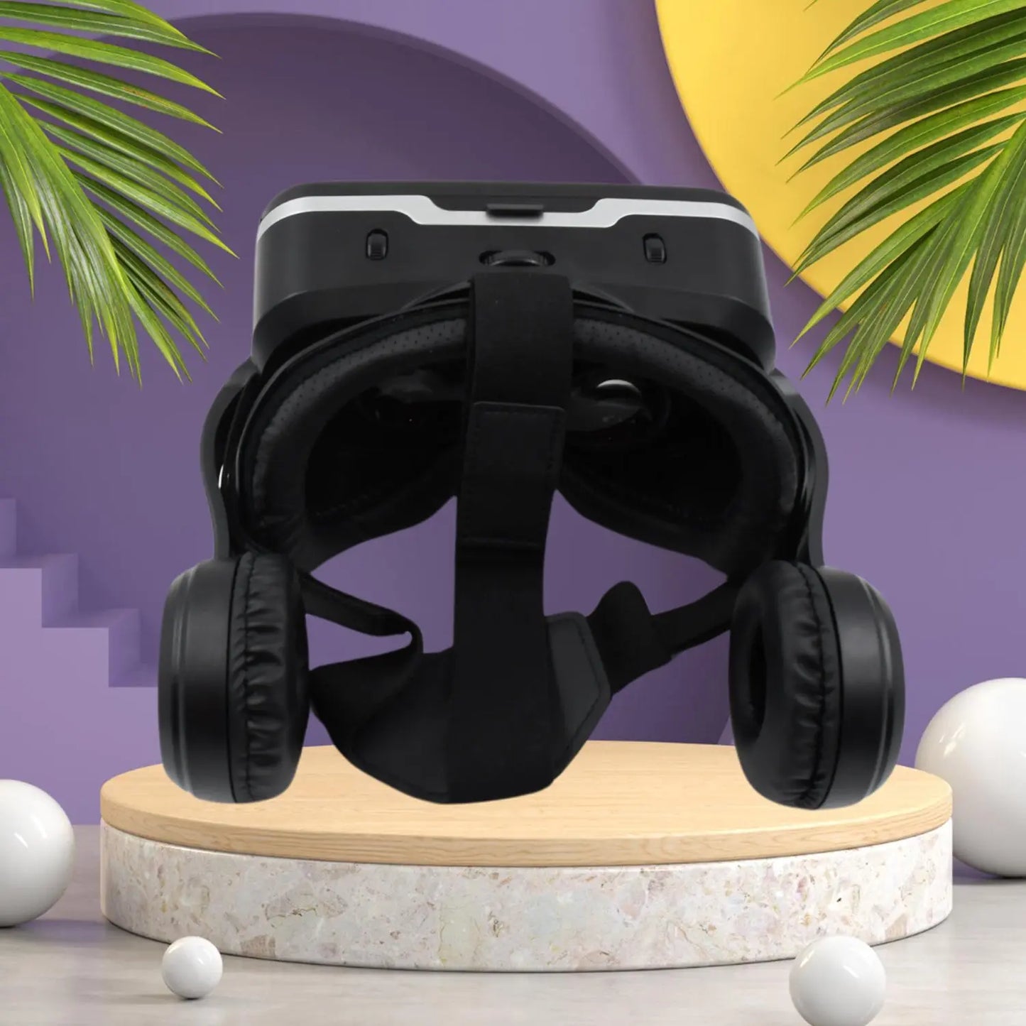 3D VR Glasses with Headphones – Virtual Reality Headset - Chestore