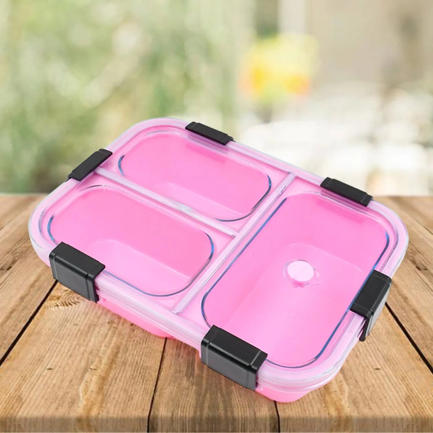3 - Compartment Insulated Lunch Box | Leakproof & Portable - Chestore