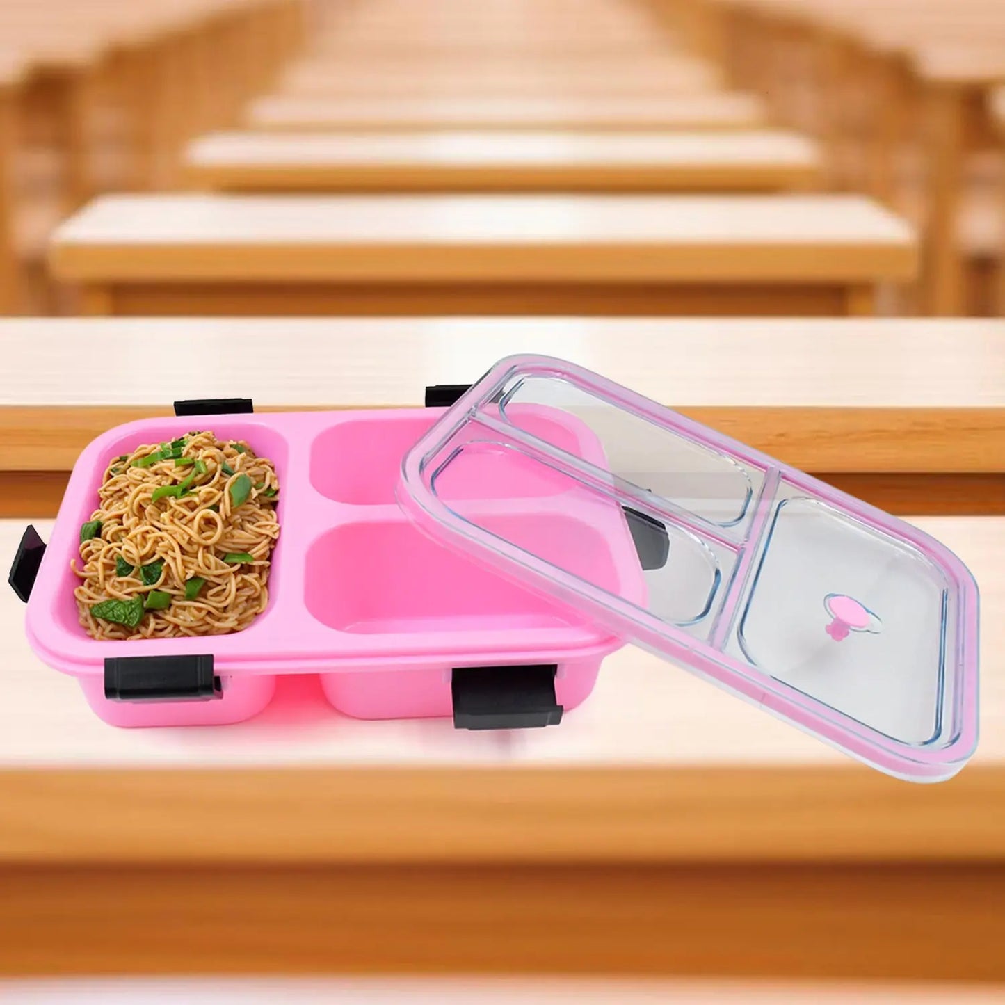 3 - Compartment Insulated Lunch Box | Leakproof & Portable - Chestore