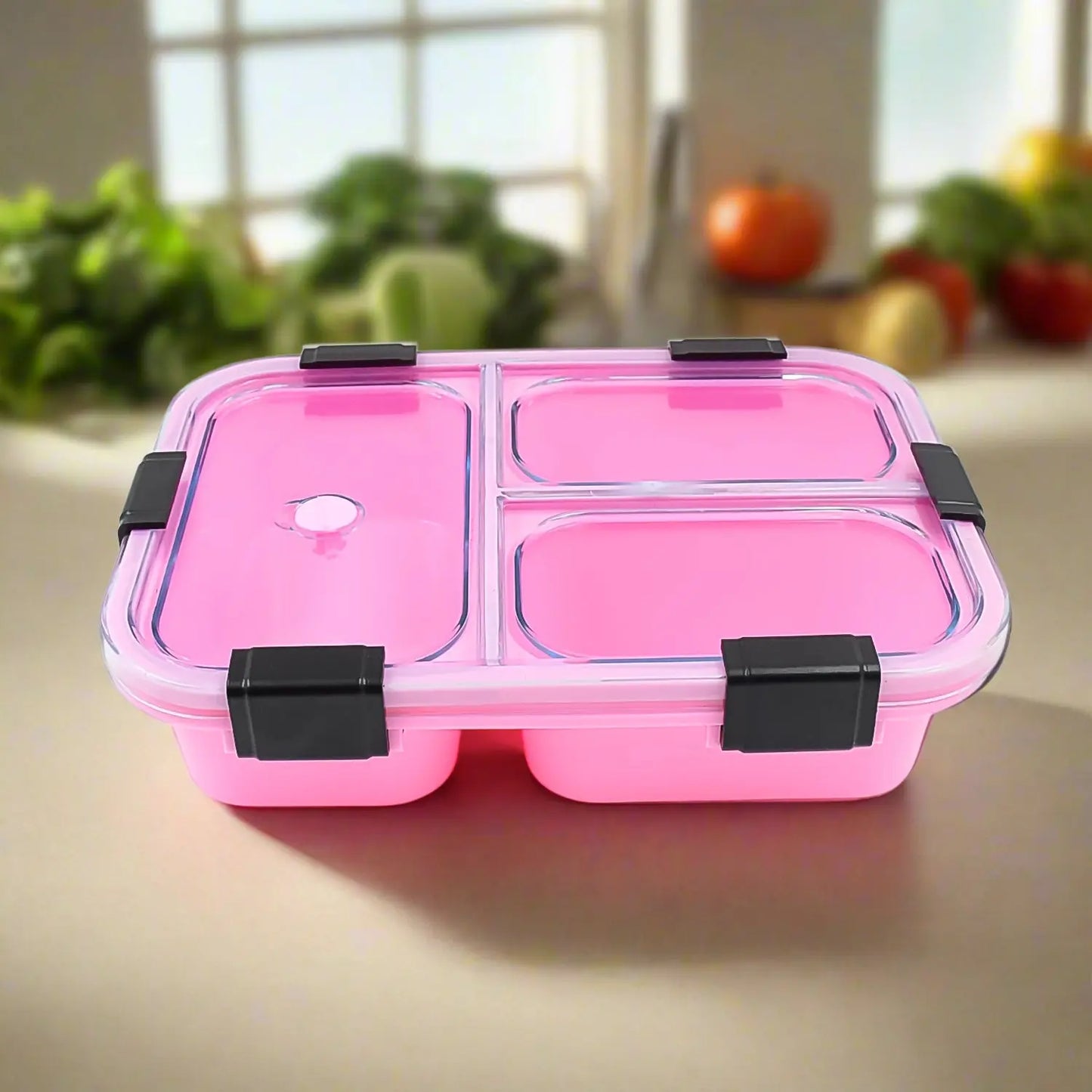 3 - Compartment Insulated Lunch Box | Leakproof & Portable - Chestore