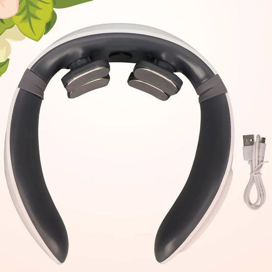 4 Heads Smart Electric Neck And Back Pulse Massager (1 Pc) - Chestore
