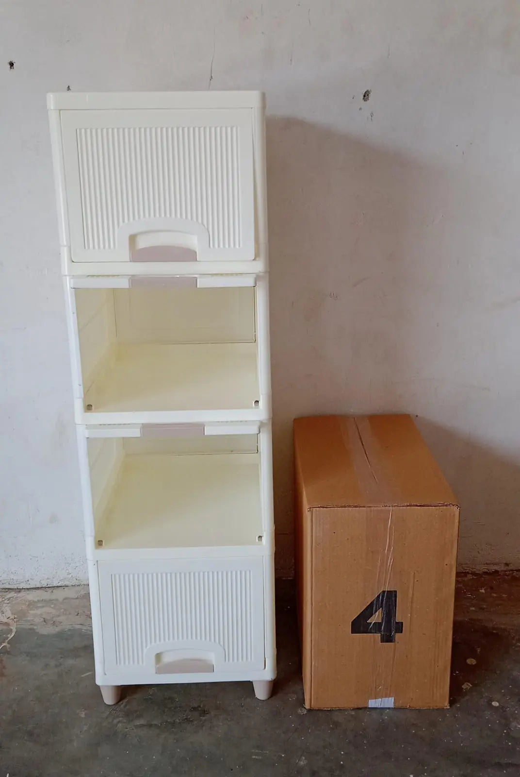 4 - Layer Multipurpose Storage Cabinet – Foldable Plastic Drawer Unit for Kitchen, Bathroom & Bedroom - Chestore