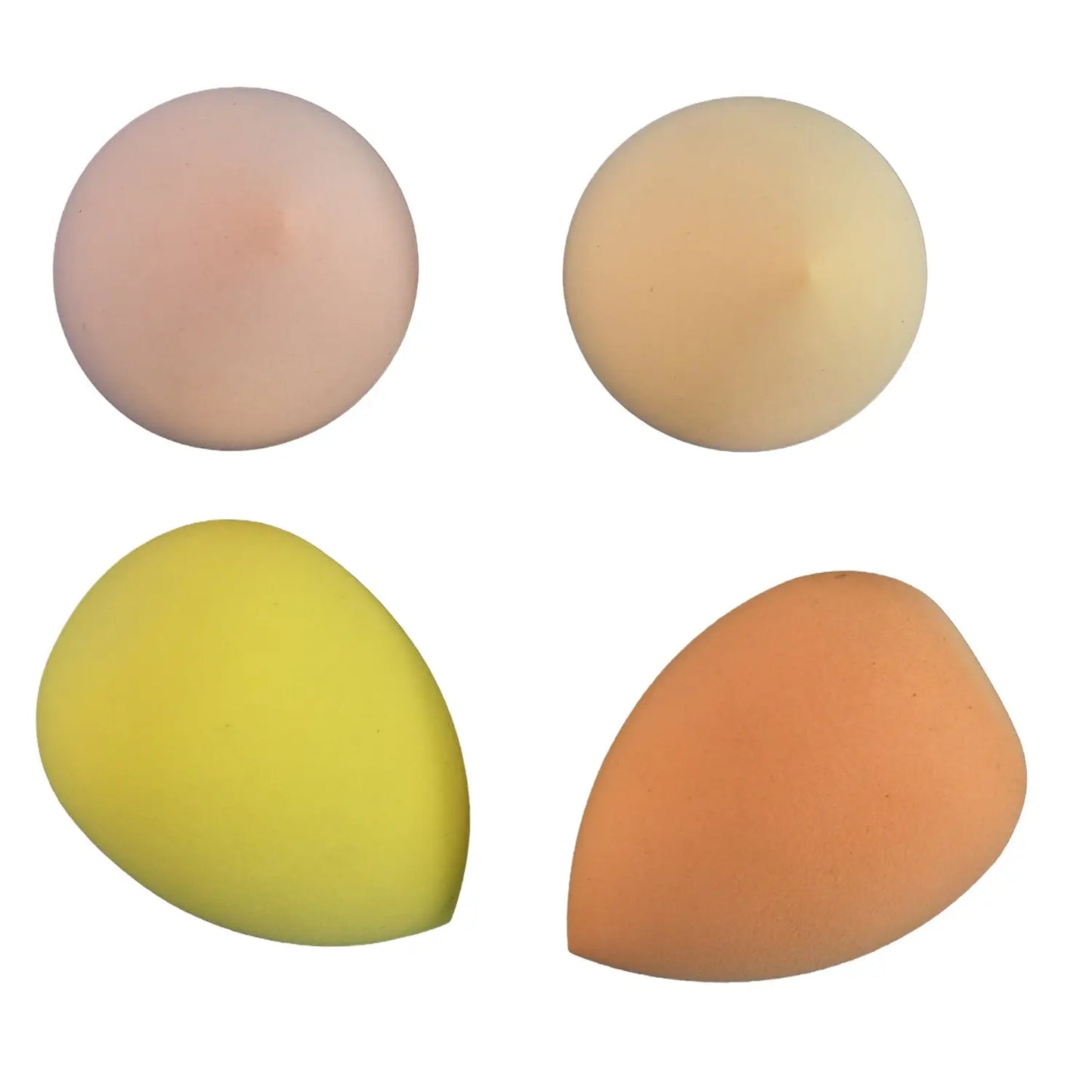 Makeup Sponges Set Perfect For Liquid Cream And Powder (4 Pcs Set With Case) - Chestore