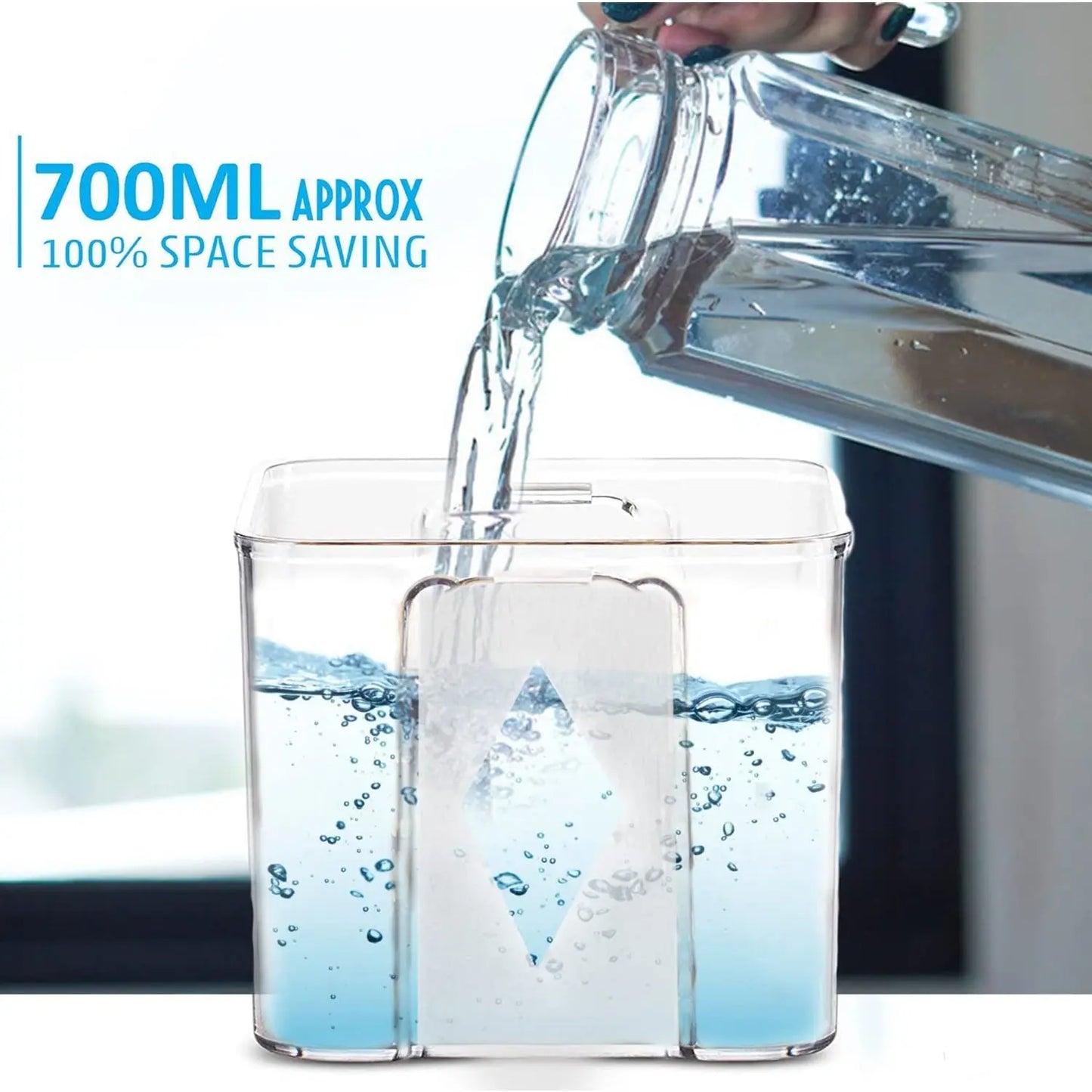 4 - Piece Square Food Storage Container Set – 700ml Each - Chestore