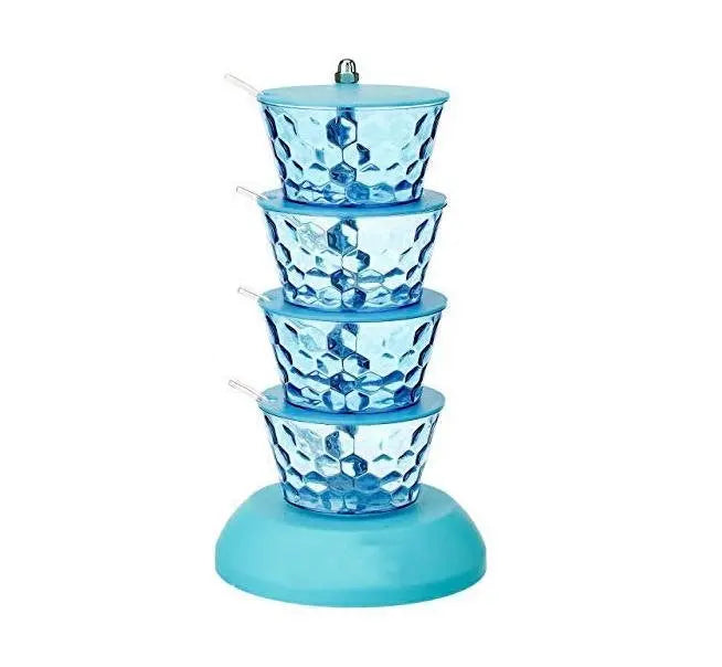 4 - in - 1 Multipurpose 360° Rotating Pickle Rack Container – Kitchen Organizer - Chestore