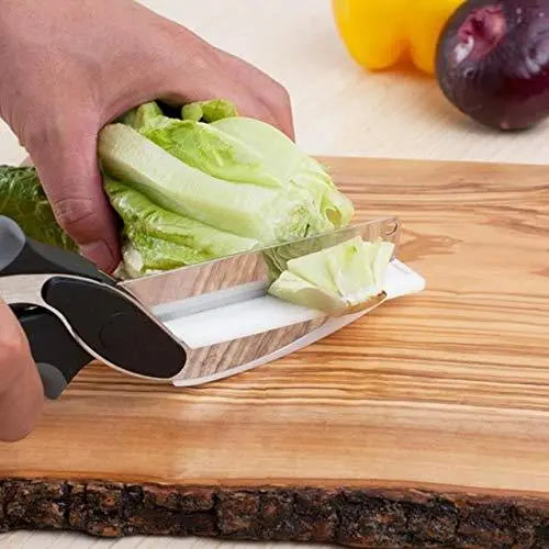 Stainless Steel 4 - in - 1 Clever Cutter – Versatile Kitchen Tool for Cutting & Slicing - Chestore