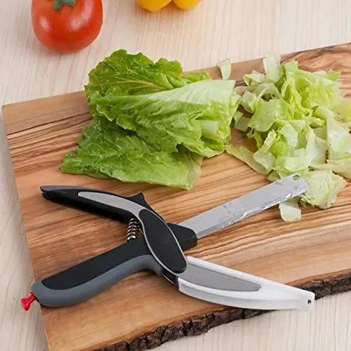 Stainless Steel 4 - in - 1 Clever Cutter – Versatile Kitchen Tool for Cutting & Slicing - Chestore