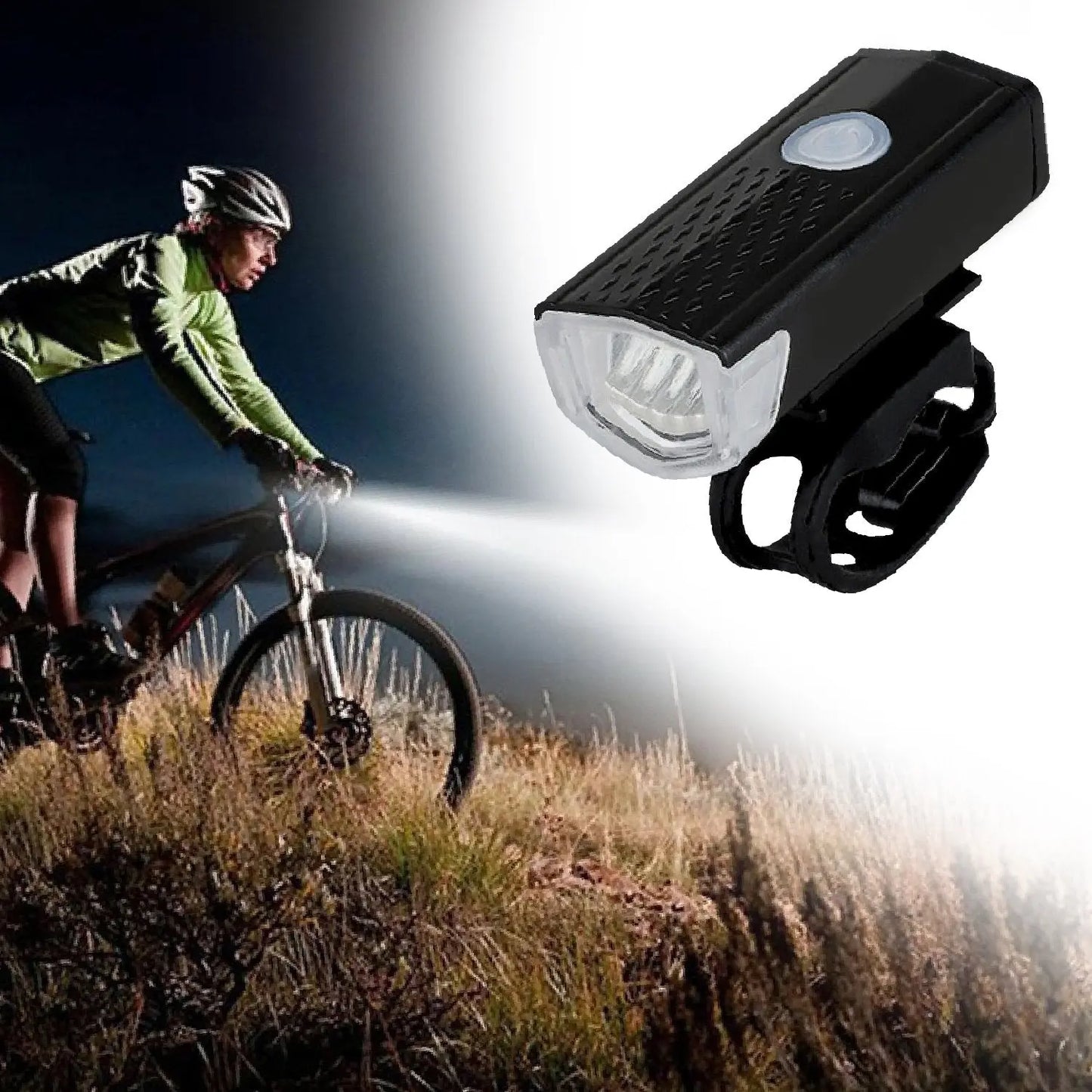 USB Rechargeable Bicycle Light Set – 400 Lumen Super Bright Headlight 🚴‍♂️💡 - Chestore