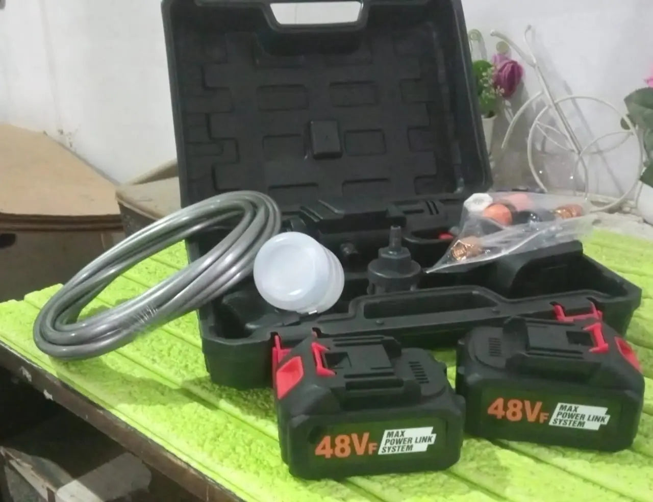 Double Battery 48v Rechargeable Electric Car Washer Gun (1 Set) - Chestore