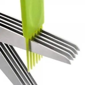 5 - Blade Stainless Steel Herb Scissors – Multipurpose Kitchen Cutting Tool - Chestore