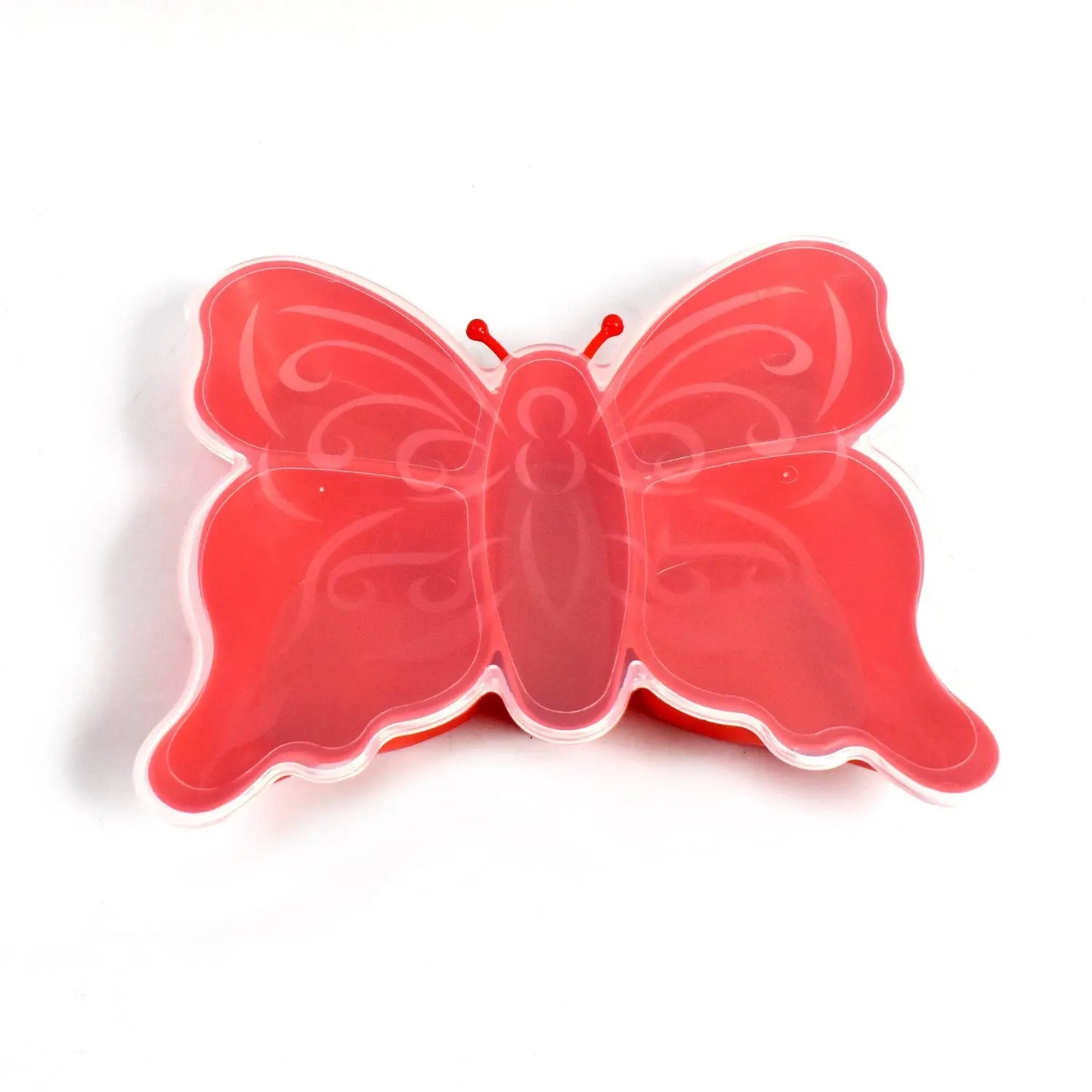 🦋 5 - Compartment Multipurpose Butterfly Plastic Tray – 1 Pc - Chestore