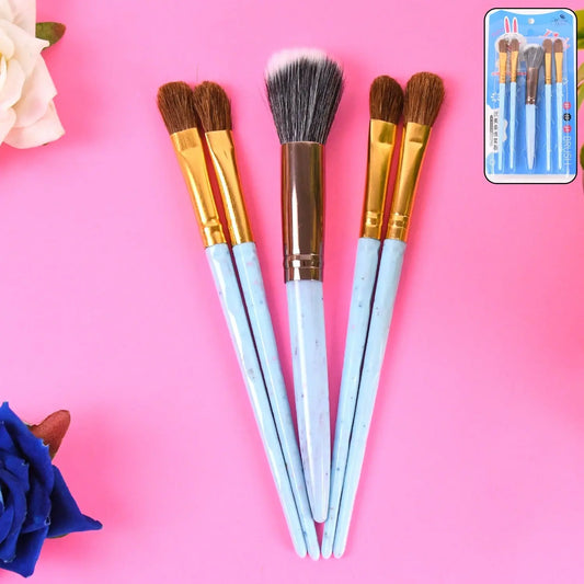 5pc Makeup Brush Tools Kit (5 Pcs Set Mix Color) - Chestore