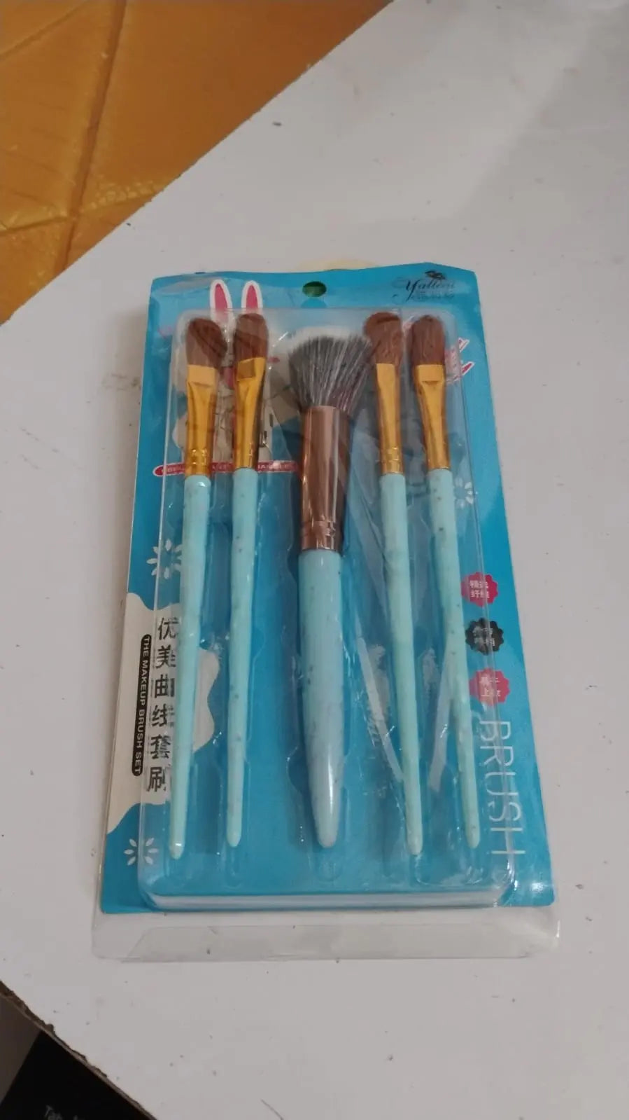 5pc Makeup Brush Tools Kit (5 Pcs Set Mix Color) - Chestore