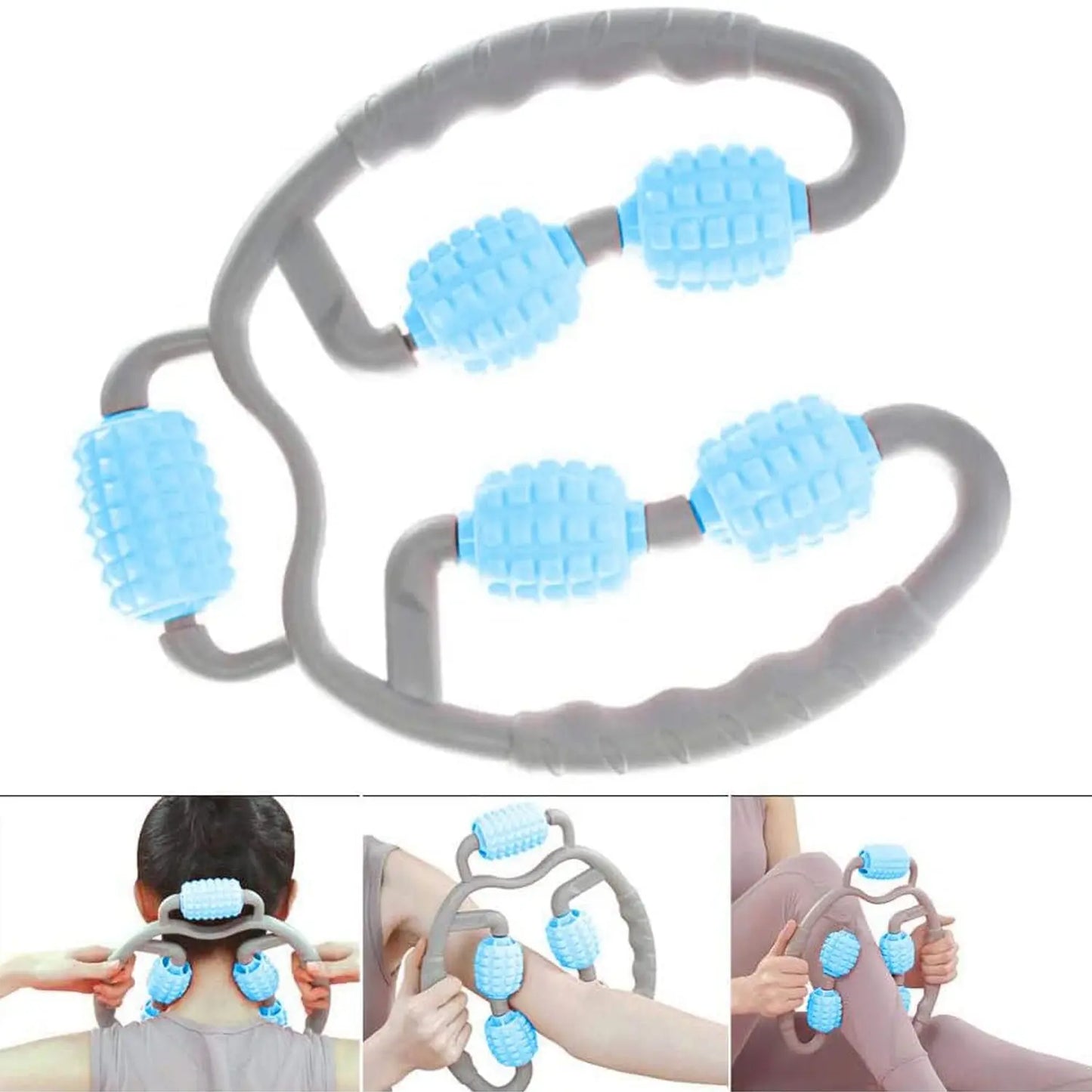 5 - Wheel Muscle Massage Roller – Relieve Soreness & Improve Recovery | Full Body Fitness Relaxation Tool - Chestore