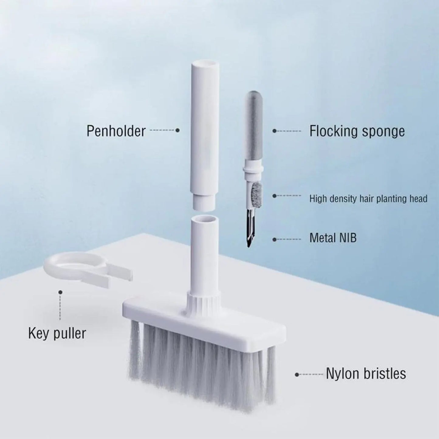 5 - in - 1 Multi - Function Soft Dust Cleaning Brush for PC & Keyboards 🖥️🧹 - Chestore