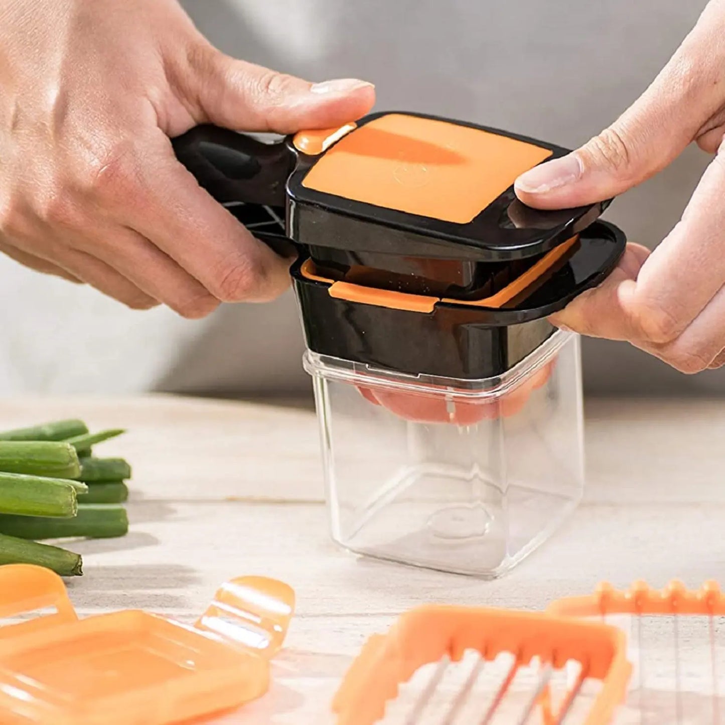 5 - in - 1 Nicer Dicer – Multipurpose Food Cutter & Shredder for Kitchen - Chestore