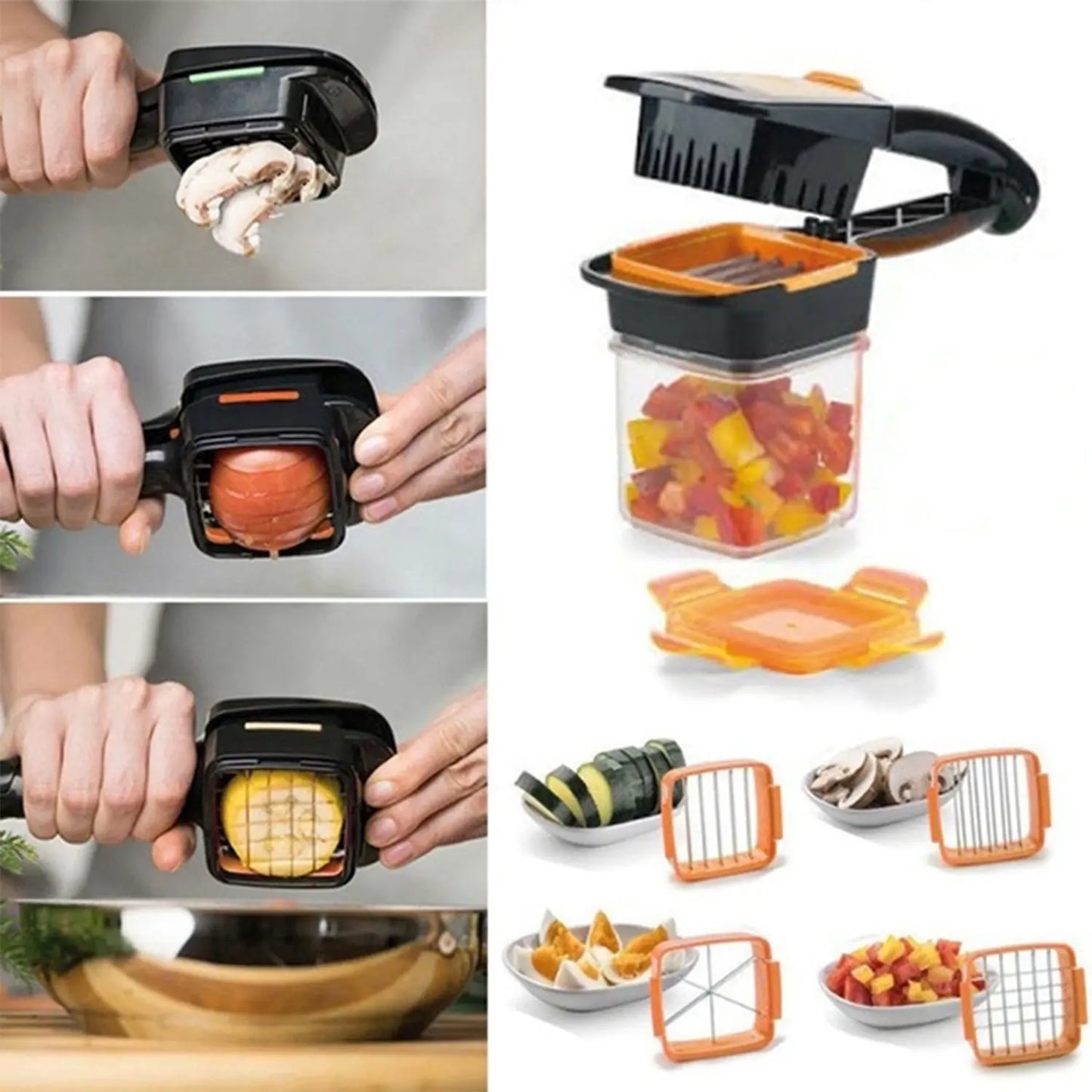 5 - in - 1 Nicer Dicer – Multipurpose Food Cutter & Shredder for Kitchen - Chestore